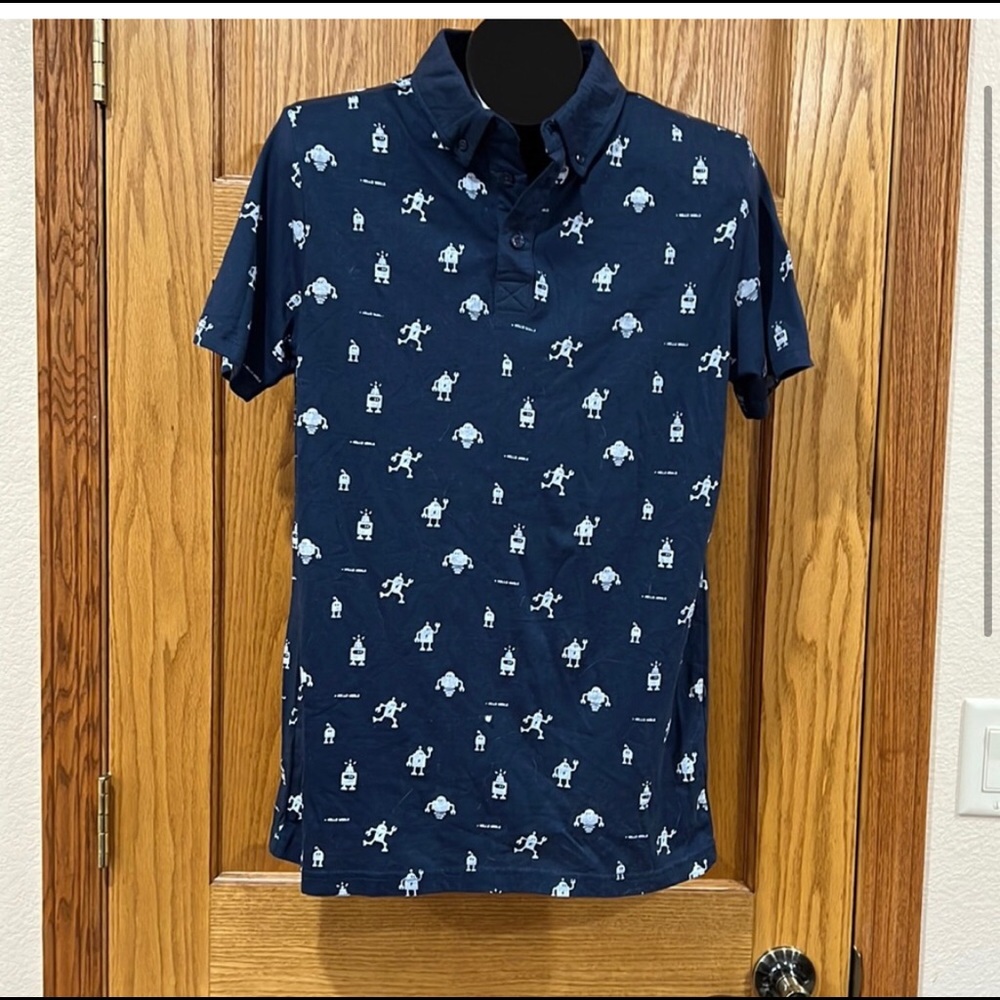Artistry in Motion Hello World Robot Polo Shirt